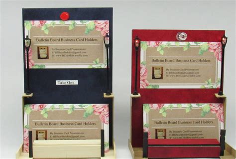 10 Pack Business Card Holder for Bulletin Board Display with .